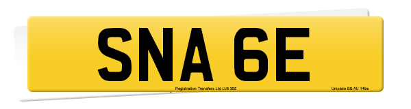 Registration number SNA 6E